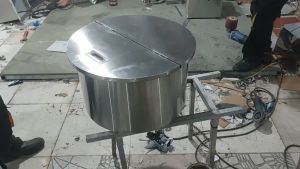 Thùng đá inox tròn âm bàn (liên hệ đặt ngoài)