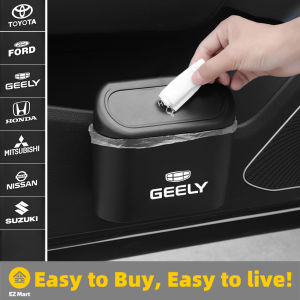 【Fast Shipping】 Car Trash Can with Lid Hanging Rubbish Bin Garbage Container Basket Dump Case Dustbin Auto Accessories Interior Car-Door-Trash-Bin