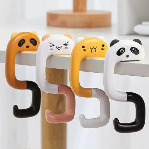 2pcs Travel Portable Plastic Bag Cute Animal Hook for Hanging Decorative Table Hook