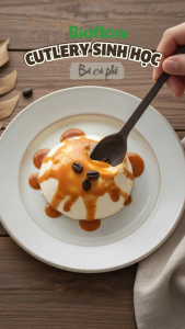 MUỖNG DAO NĨA BIOFLOW - DÙNG 1 LẦN TỪ BÃ CÀ PHÊ PHÂN HUỶ SINH HỌC BIODEGRADALE CUTLERY