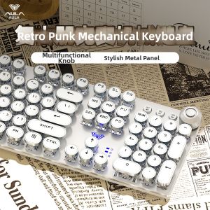 AULA | Punk Vintage Gaming Mechanical Keyboard Mouse Set 108 Keys