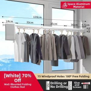 Foldable Extendable Clothes Drying Rack