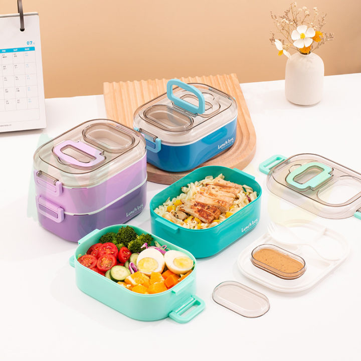 Lunch Box Set Bekas Makanan Microwaveable Microwave safe Bento Food ...