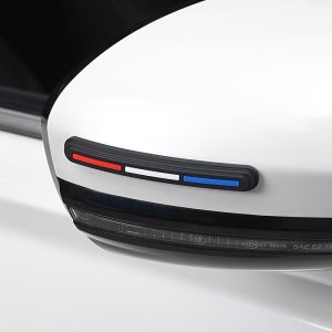 4pcs Car Rearview Mirror Door Protector Guard Edge Protector Buffer Trim Molding Protection Strip Car Auto Scratch Protector Bar