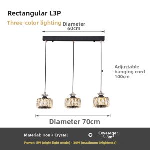 Modern Minimalist Designer Dining Room Chandelier