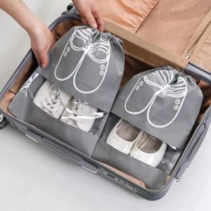 1/5PC Travel Shoes Storage Bag Household Shoe Bag Waterproof Dustproof Drawstring Bag Shoes Organizer Bag
