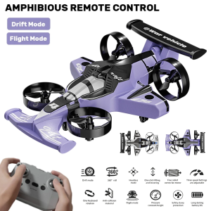 WLtoys | 2026 2in1 Amphibious RC Car And RC Plane 2.4G Left and Right Throttle Drift Racing Fixed-wing Aircraft Drone Toys For Children