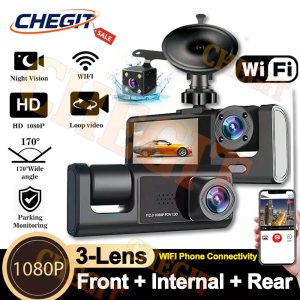 2/3 Channel WIFI APP Control Car Dvr 1080P Dash Cam for Cars Front and Rear View Recorder Video Car Camera for Car Assecories