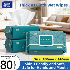 LamPure | Thick Baby Hand and Mouth Wet Wipes 80 Sheets