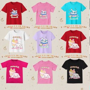 Atasan baju kaos anak perempuan cinnamoroll kuromi usia 1-10tahun