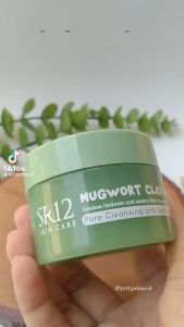 Mugwort Clay Mask SR12 Kecilkan Pori Hempaskan Jerawat Atasi Komedo Mencerahkan Wajah