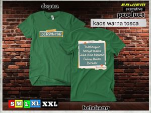kaos bermotif manusia bersyukur bisa untuk pria dan wanita