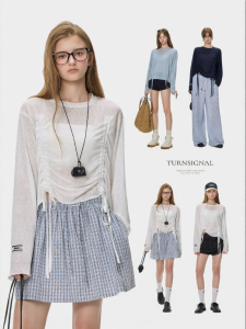 Turn Signal | Fashionable Sheer Sun-protection Long-sleeve T-shirt