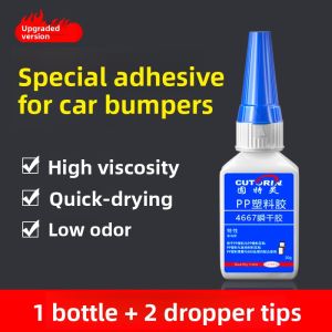 CUTORIN | Plastic Repair Adhesive for Car Bumper Headlight Cover Rearview Mirror Base Plastic Clips and Electric Scooter Shell