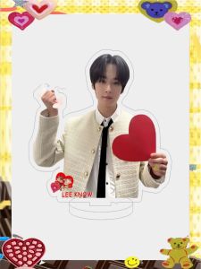 Stray Kids Valentines Day Desktop Figurine Acrylic Love Idol Celebrity Surroundings Creative Gift Keychain Male Group
