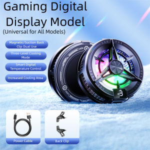 Magnetic Semiconductor Phone Cooler RGB Light Fast Refrigeration Cooling Fan Silent Cooling Radiator For Gaming Live Stream