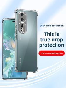 RISEOUS | Anti-Shock Transparent Silicone Phone Case with Corner Airbags for Huawei Honor 80 Series