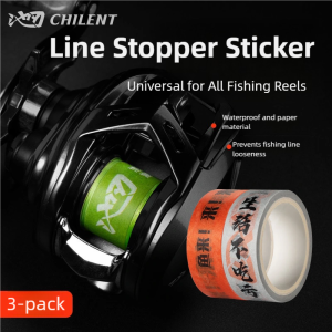 3pcs Waterwoof Line Stopper Sticker Universal For All Fishing Reels No-Residue Line Fixing Tape Creative Sticker Fishing Tool