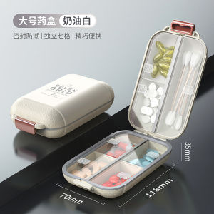 Travel Kit Portable Medicine Compartment Box Portable Three Meals a Day Mini Pilule Tablet Pill Box for Seven Days a Week