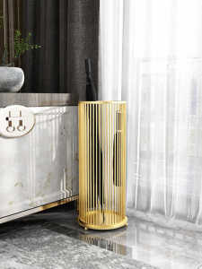 Luxury Umbrella Stand Storage Rack Commercial Hotel Lobby Office Entrance Home Use Drainage Umbrella Bucket Artistic Design