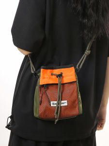 INS Trendy Small Shoulder Bag Mens Functional Workwear Bag Messenger Bag Boys Student Trendy Sports One-Shoulder Small Backpack