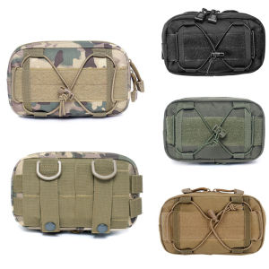 กระเป๋าคาดเอวแบบ Molle กระเป๋าอเนกประสงค์ทางยุทธวิธี กระเป๋าใส่อุปกรณ์ปฐมพยาบาล กระเป๋าใส่อุปกรณ์เสริมสำหรับกิจกรรมกลางแจ้ง กีฬา ล่าสัตว์ ปั่นจักรยาน