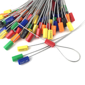 10Pcs/Set Ties Kabel Baja Locking Railway Stainless Steel Tightening Kabel Tiss Kunci Segel Kabel Model Tarik Keamanan Truk
