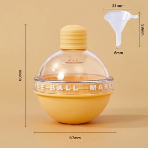XMSJ | Silicone Ice Ball Maker Hockey Mold Round Reusable Cube Ball Mold Whiskey Cocktail Ice Maker DIY 2026 New Round Ice Ball Maker