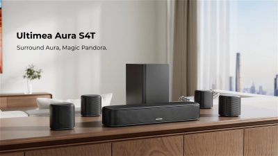 ULTIMEA Aura S4T 7.1ch Soundbar พร้อมซับวูฟเฟอร์ 5.25” ลำโพงเซอร์ราวด์ 4 ตัว ระบบเสียงรอบทิศทางสำหรั
