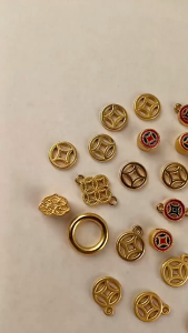 100PCS Kecil Koin Cina Bahan Paduan Untuk Props Hiasan Feng Shui Rumah Coin Cina