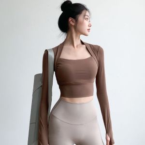 High-End Cabbage Print Sports Long Sleeve Womens Fitness Clothing Tight Yoga Suit Pilates Slimming Running Gymwear