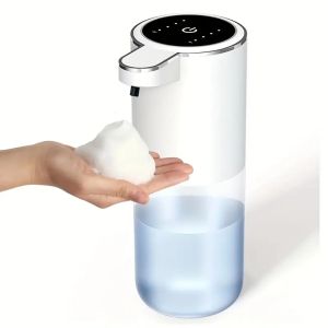 400ML Wall-Mounted or Countertop 4-Levels Adjustable Rechargeable Electric Infrared Automatic Sensor Hand & Dish Soap Dispenser