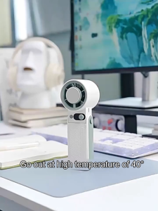 Jiditech 10000mAh High Speed Cooling Fan Handheld/Stand/Neck-hanging Folding Fan With 199 wind speed
