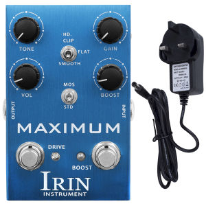 IRIN | IRIN MAXIMUM Overdrive Guitar Effect Pedal Wild Overdrive Distortion Effect Music Instruments Effector Electric Guitar Accessory