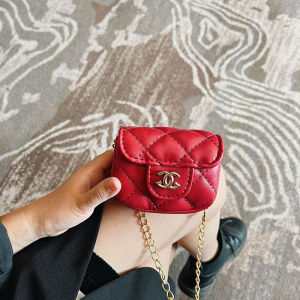 Fashionable Princess Crossbody Bag for Girls Baby Stroller Accessories Small Fragrance Style Childrens Bag Autumn Winter New Arrival