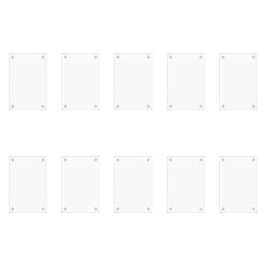 10/20/30Pcs Blank Photo Frame Acrylic Refrigerator Magnetic Frame Mini Magnetic Refrigerator Photo Picture Frames Display Frame