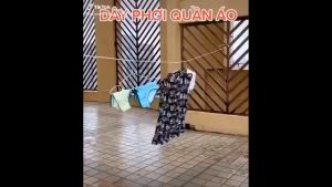Cuộn Dây Phơi Đồ Phơi Quần Áo Nhựa Dài 5 Mét - Sợi Cước Bện Siêu Chắc Có Nhiều Lỗ Móc Chống Bay Trượt