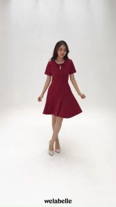 Welabelle Joan Mini Dress Bow Coquette: Gaun Pesta Pendek Elegan