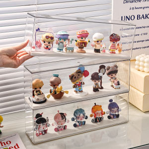 Transparent Acrylic Display Stand Dustproof Storage Cabinet for Figurines Collectibles Lego Toys Popmart Blind Box