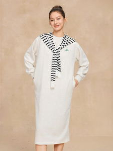Champion | Long Sleeve Casual Dress Circle Neck H Shape