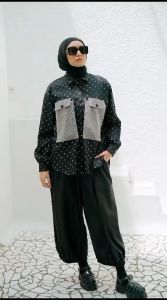 ANYA SHIRT BLASTER BY SECOND SIGN BAHAN COTTON SHAKILA KEMEJA ALL SIZE MURAH PREMIUM KEKINIAN MODIS CANTIK