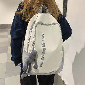 Túi Đeo Vai Dung Tích Lớn 16 Inch Cho Học Sinh Trung Học Thiết Kế Đơn Giản Túi Đựng Máy Tính Túi Đeo Vai Đôi Túi Nylon