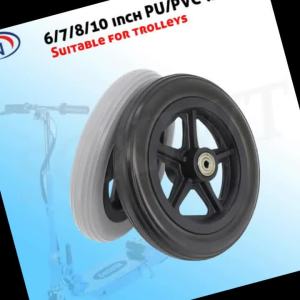 6/7/8/10 Inch Wheelchair Front Wheel Accessories 6 "7" 8 " 10 solid Universal Explosion-proof Wheel for Wheelchair