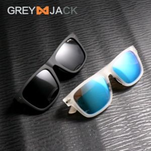 Grey Jack Kacamata Hitam Sunglasses Polarized Anti UV Anti Silau Model Kotak TR90 Nyaman Ringan: Fashion Pria dan Wanita SA 11102