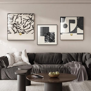 YASISHA | Modern Abstract Geometric Square Wall Art for Living Room