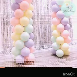 ร้านไทย เสาลูกโป่ง สูง 120 ซม ฐานตั้งลูกโป่ง (ฟรี แหวนลูกโป่ง 10 ชิ้น) (ไม่รวมลูกโป่ง - no balloons included)