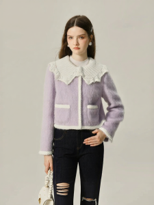 AIVEI | Soft Angora Wool Petite Style Jacket