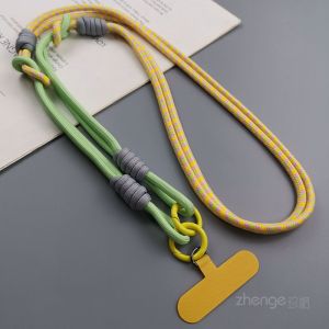 Durable Long Woven Mobile Phone Lanyard Crossbody Adjustable Neck Strap Detachable Wrist Rope Bee Amplifier Chain Accessory