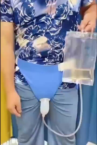 Reusable Urine Collector Silicone Adult Male Female Elderly Urinal with Urinary Bag bedridden