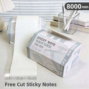 Cut-to-Size Expandable Transparent Note Stickers